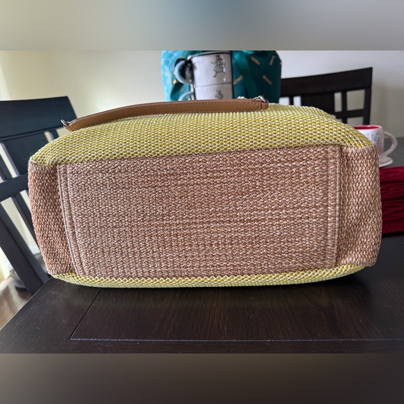 Chanel Deauville Yellow and Brown logo Shopping Tote Large - Picture 7 of 8